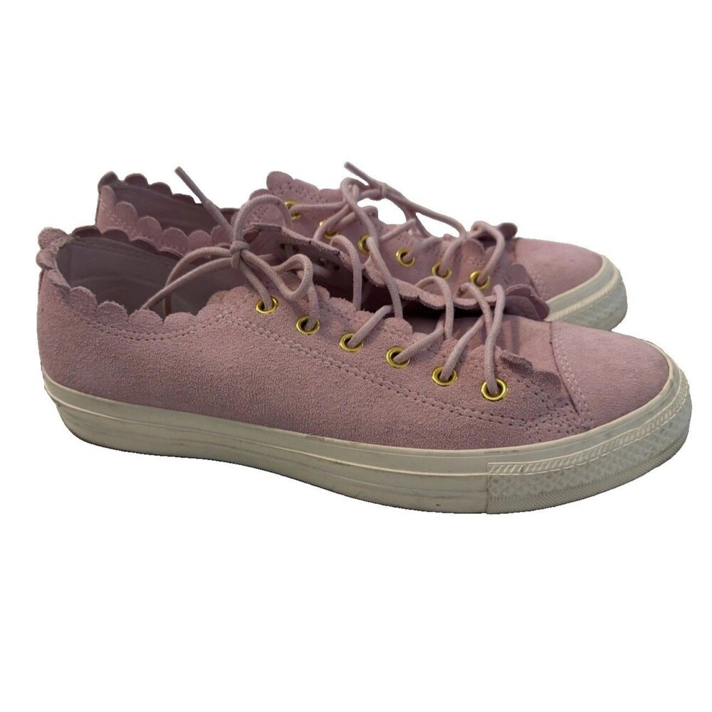 Converse Chuck Taylor All Star Frilly Thrills Pink Suede Women’s Size 10 563416C